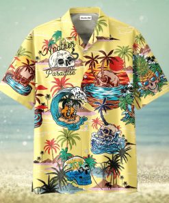 Skull Parasise Love Beach Vintage Hawaiian Aloha Shirts