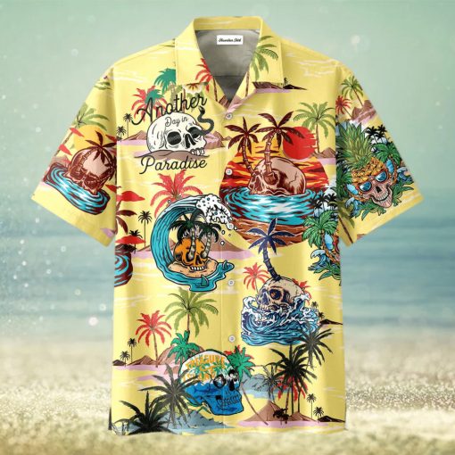 Skull Parasise Love Beach Vintage Hawaiian Aloha Shirts