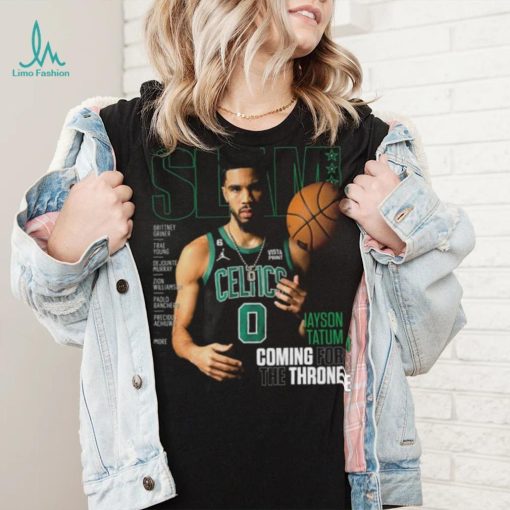 Slam Cover  Boston Celtics Jayson Tatum Coming for the Throne Tee Shirt