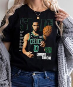 Slam Cover Boston Celtics Jayson Tatum Coming for the Throne Tee Shirt