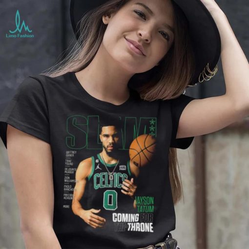 Slam Cover  Boston Celtics Jayson Tatum Coming for the Throne Tee Shirt