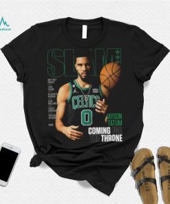 Slam Cover Boston Celtics Jayson Tatum Coming for the Throne Tee Shirt