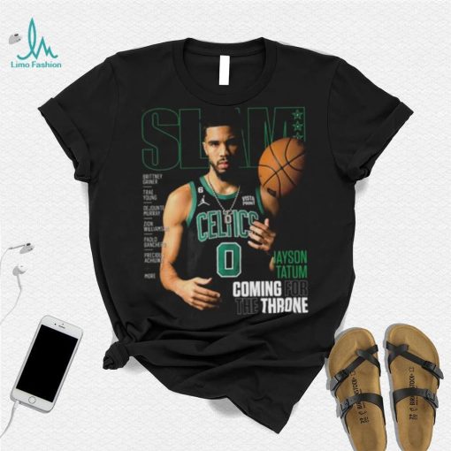 Slam Cover  Boston Celtics Jayson Tatum Coming for the Throne Tee Shirt