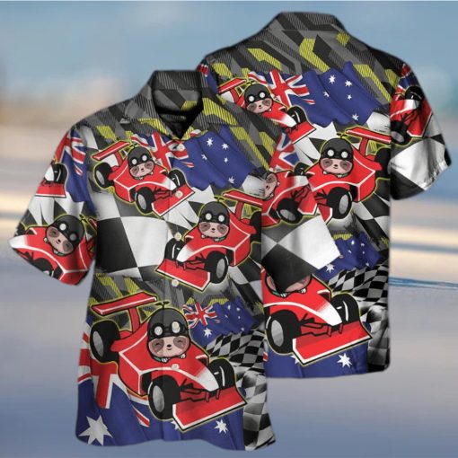 Sloth_Racing_Formula_One_Car_Racing_Australian_Vibe_Hawaiian_Shirt