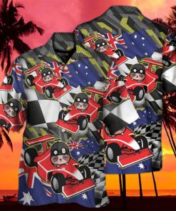 Sloth_Racing_Formula_One_Car_Racing_Australian_Vibe_Hawaiian_Shirt