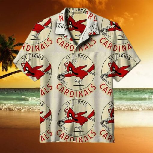 St  Louis Cardinals Funny Hawaiian Shirt Baseball Gift For Beach Lovers