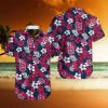 Summer Aloha Busch Light Funny Hawaiian Shirt Palm Leaves Pattern Beach Gift