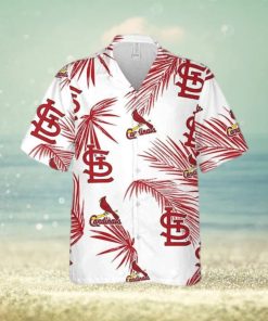 St  Louis Cardinals Funny Hawaiian Shirt Palm Leaves Pattern All Over Print