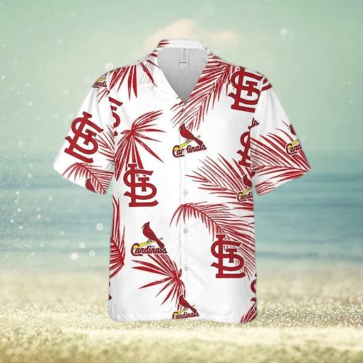 St  Louis Cardinals Funny Hawaiian Shirt Palm Leaves Pattern All Over Print