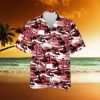 Michigan Wolverines Funny Hawaiian Shirt  Tropical Flower Pattern Beach Gift For Sport Fans