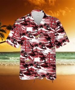 St  Louis Cardinals Funny Hawaiian Shirt Sea Island Pattern Gift For Beach Vacation