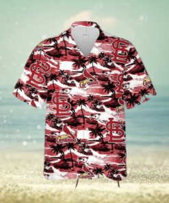 St  Louis Cardinals Funny Hawaiian Shirt Sea Island Pattern Gift For Beach Vacation