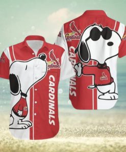 St Louis Cardinals Snoopy Hawaiian Shirt For Fans Hawaiian Beach Short Aloha Shirt Hawaiian Gift