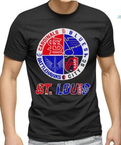 St. Louis Cardinals St. Louis Blues St. Louis Battlehawks St. Louis City SC  logo St. Louis city 2023 shirt - Limotees