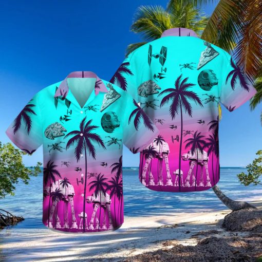 Star Wars Pink Neon Hawaiian Shirt