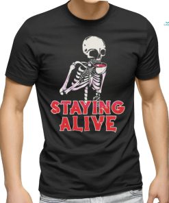 Staying Alive Svg Vintage Spooky Season Shirt