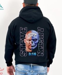 Steve Austin Stone Cold half skull retro shirt