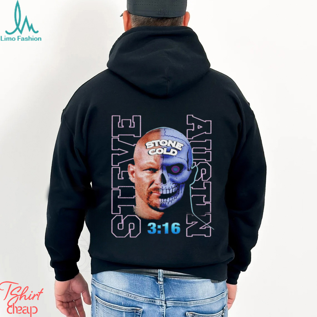 Stone Cold Steve Austin Half Skull Shirt, hoodie, sweater, long