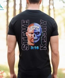 Steve Austin Stone Cold half skull retro shirt