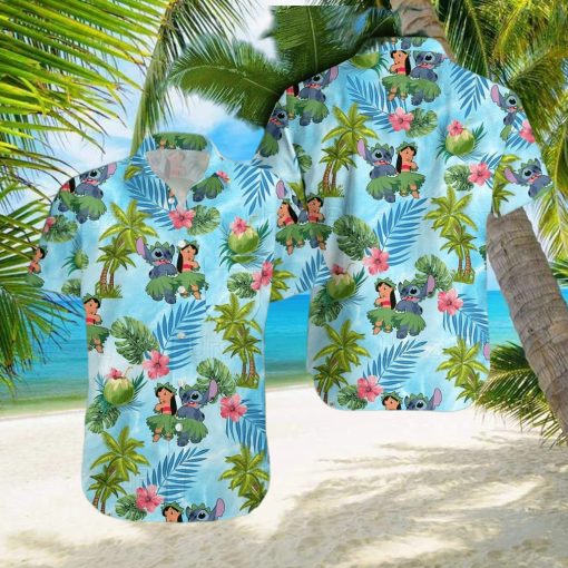 Stitch Coconut Hawaiian Shirt Summer Gift For Men And Women