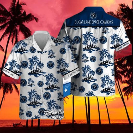 Sugar Land Space Cowboys Baseball Team Hawaiian Shirt