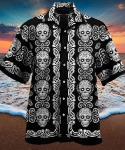 Sugar Skull Pattern Unisex Hawaiian Shirts