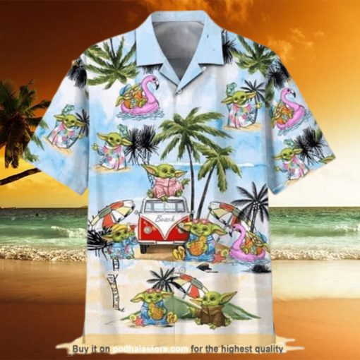 Summer Aloha Baby Yoda Star Wars Funny Hawaiian Shirts Summer Gift For Friend