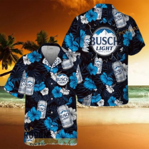 Summer Aloha Busch Light Beer Funny Hawaiian Shirt Beach Gift For Friend