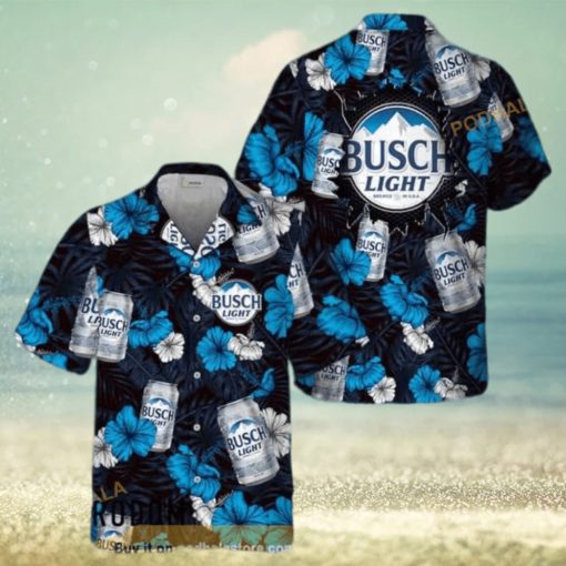 Summer Aloha Busch Light Beer Funny Hawaiian Shirt Beach Gift For Friend