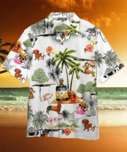 Summer Aloha Dachshund Funny Hawaiian Shirt Gift For Dog Lovers