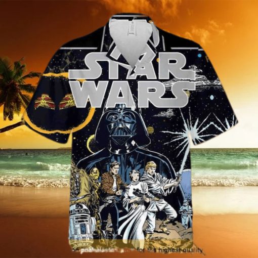 Summer Aloha Darth Vader Funny Hawaiian Shirts Beach Gift For Star Wars Fans