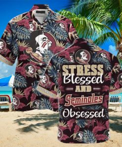 Summer Aloha NCAA Florida State Seminoles Hawaiian Shirt Stress Blessed Obsessed