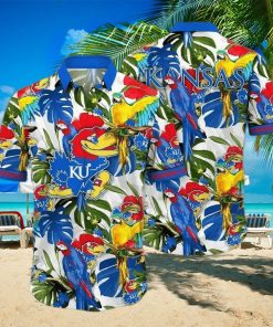 Summer Aloha NCAA Kansas Jayhawks Hawaiian Shirt Practical Beach Gift