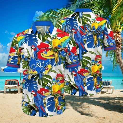 Summer Aloha NCAA Kansas Jayhawks Hawaiian Shirt Practical Beach Gift