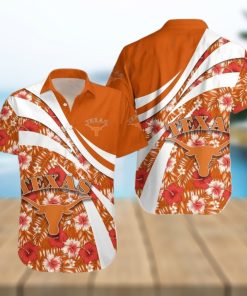 Summer Aloha NCAA Texas Longhorns Hawaiian Shirt Hibiscus Flower Best Beach Gift