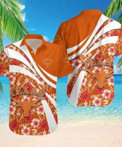 Summer Aloha NCAA Texas Longhorns Hawaiian Shirt Hibiscus Flower Best Beach Gift