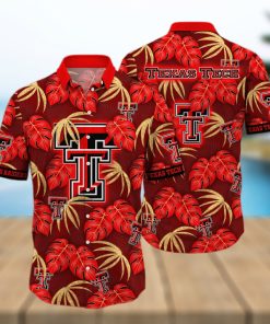 Summer Aloha NCAA Texas Tech Hawaiian Shirt Palm Leaves Beach Gift For Dad