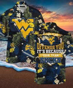 Summer Aloha NCAA Virginia Mountaineers Hawaiian Shirt If This Flag Offends You