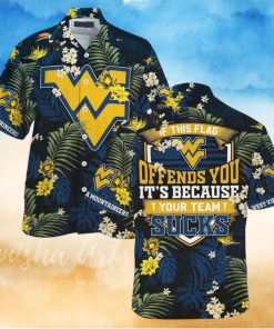 Summer Aloha NCAA Virginia Mountaineers Hawaiian Shirt If This Flag Offends You