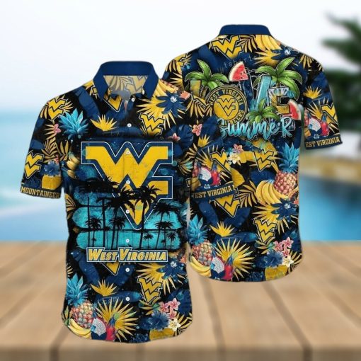 Summer Aloha NCAA Virginia Mountaineers Hawaiian Shirt Tropical Fruit Pattern Beach Lovers Gift hawaiian shirt