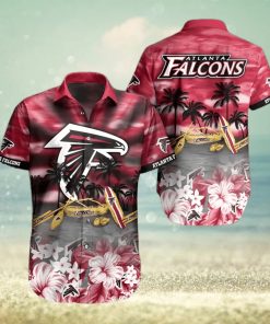 Summer Aloha NFL Atlanta Falcons Hawaiian Shirt Practical Beach Gift