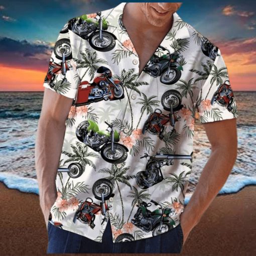 Summer Motorcycles Coconut Unisex Hawaiian Shirts