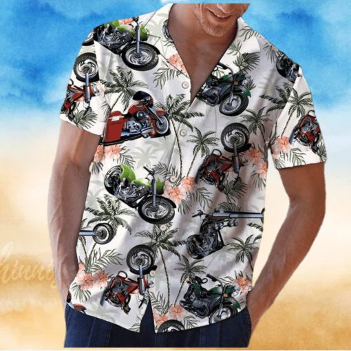 Summer Motorcycles Coconut Unisex Hawaiian Shirts