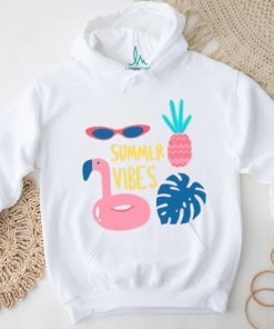 Summer vibes flamingo shirt