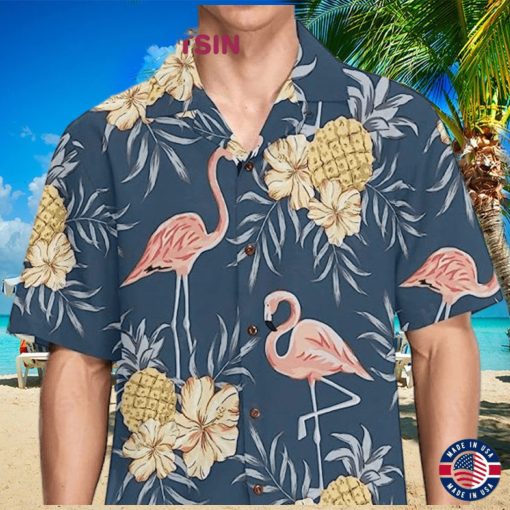 Sunny Side Up Radiate Confidence In Flamingo Hawaiian Shirts