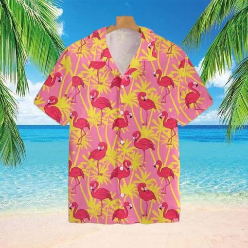 Sunset Soiree Impress In Flamingo Hawaiian Shirts