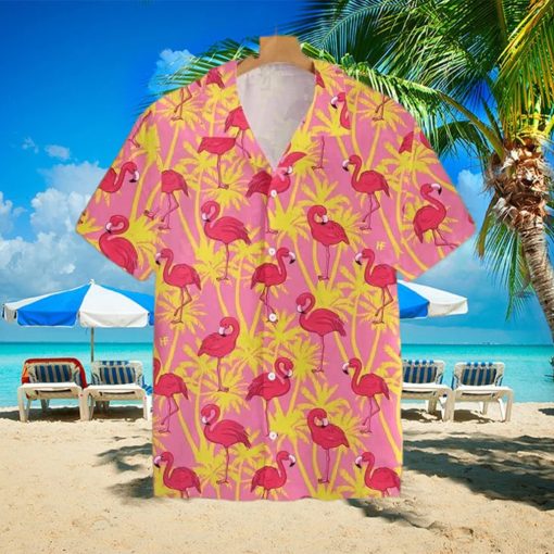 Sunset Soiree Impress In Flamingo Hawaiian Shirts