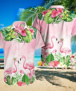 Sunset Soiree Party In Style With Flamingo Hawaiian Shirts