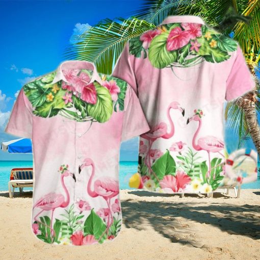 Sunset Soiree Party In Style With Flamingo Hawaiian Shirts