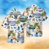 Sketch of Mickey Mouse   Disney Inspired Men s Button Down Short Sleeved hawaiian Shirt